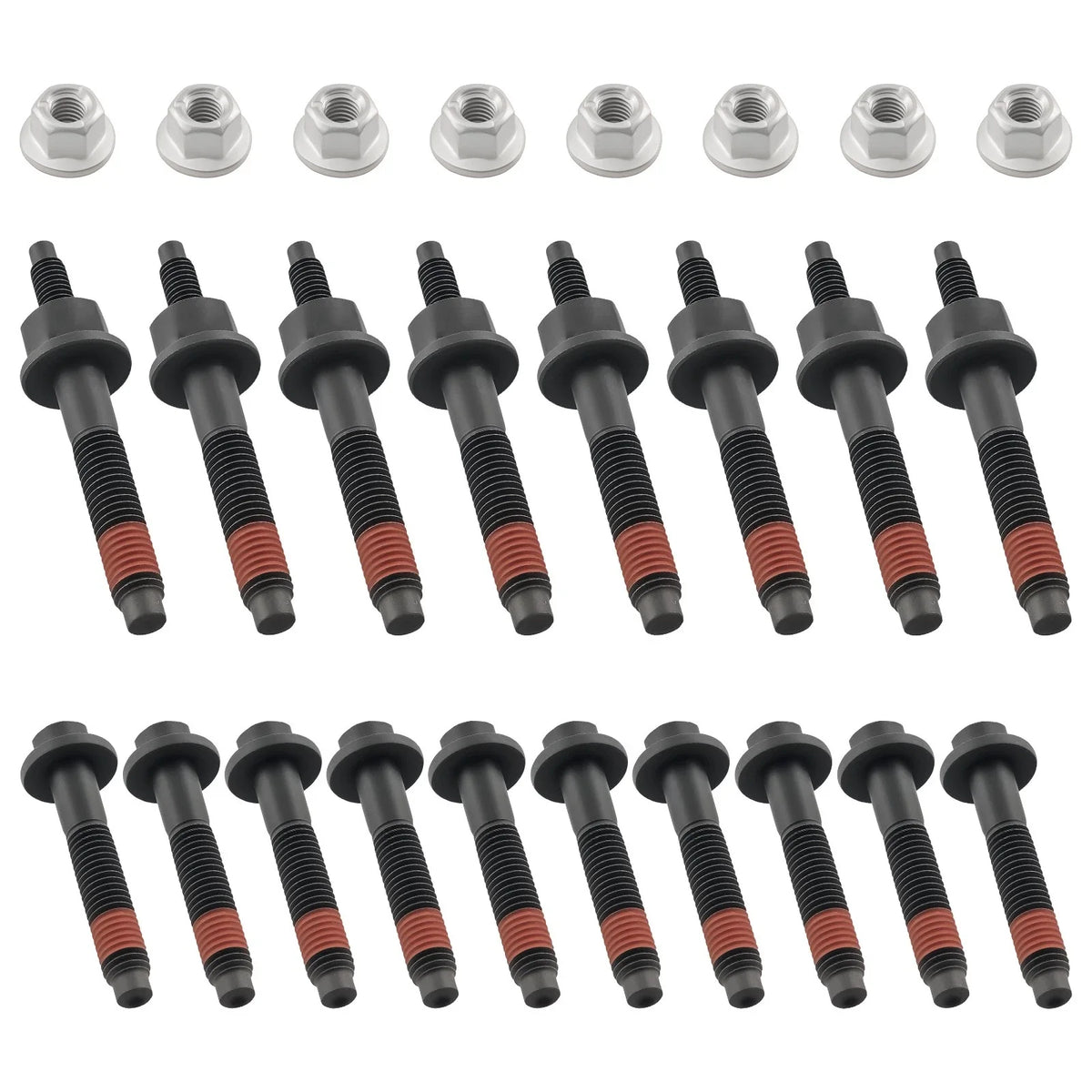 Exhaust Manifold Bolt Stud Nut Kit for Dodge Ram 1500, Jeep Commander (2006–2010)