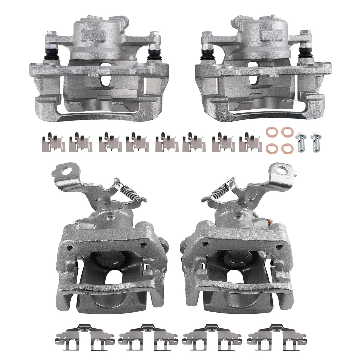 Set of 4 Disc Brake Calipers for Toyota Corolla (2014–2019)
