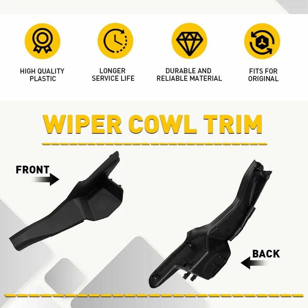 Pair of Windshield Wiper Cowl Trim Panels for 2017-2022 Honda CR-V