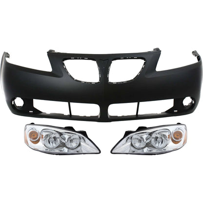Headlight Kit for Pontiac G6 (2005–2009) Driver & Passenger Side Halogen