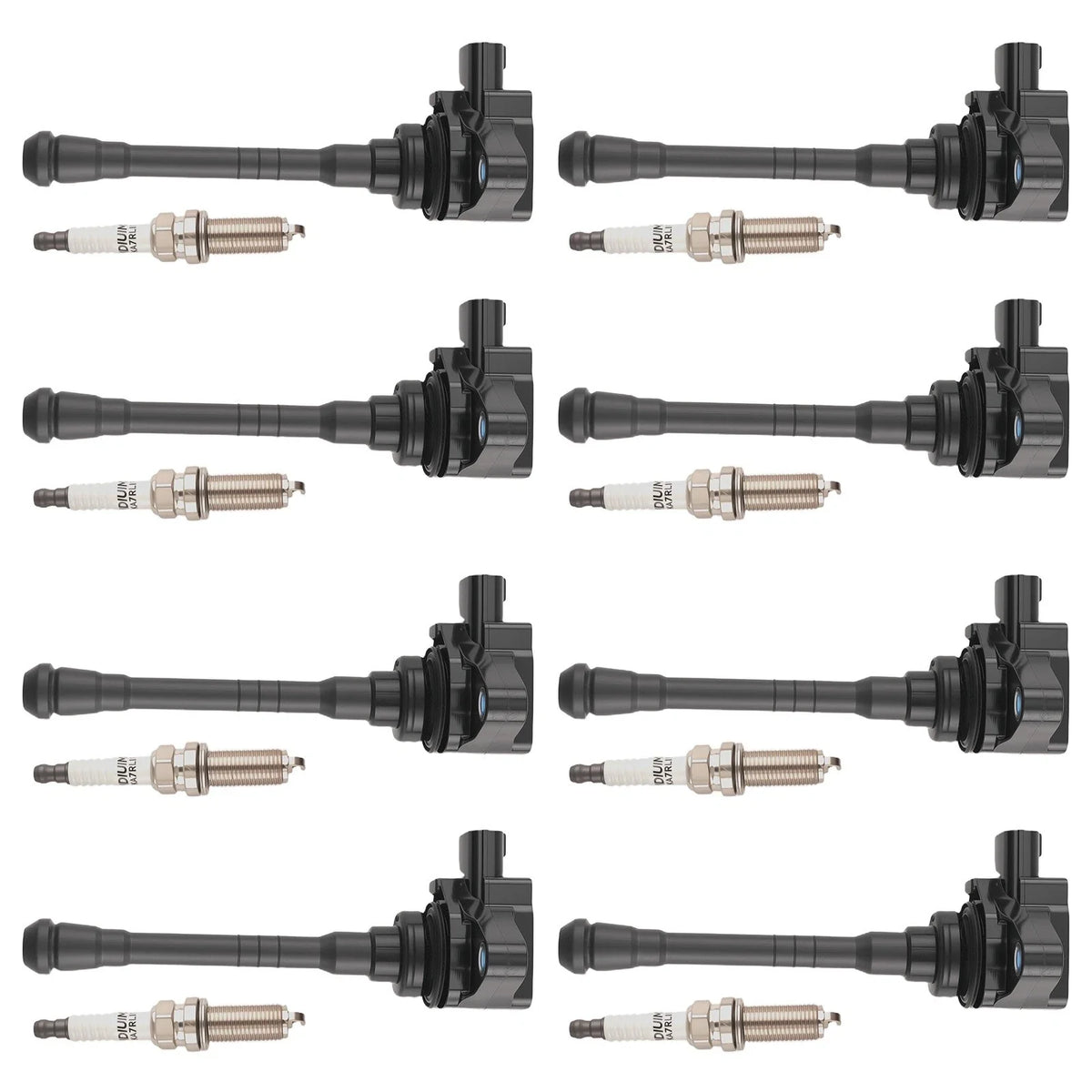 8x Ignition Coils & Spark Plugs for Nissan Titan NV2500 (2016–2020)