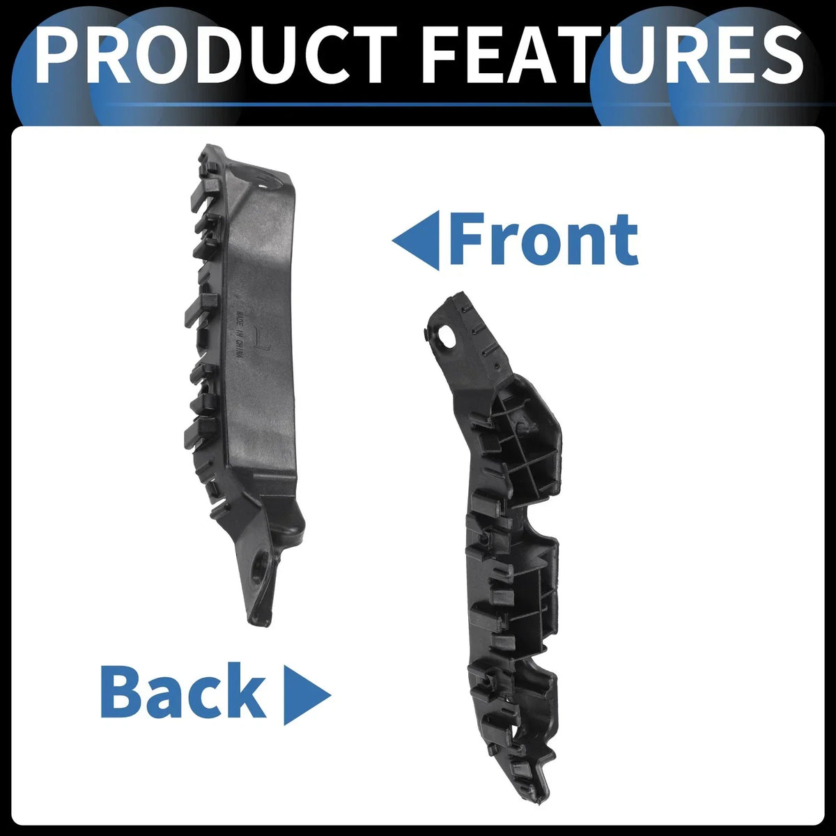 Left Front Bracket for Bumper Retainer - Hyundai Elantra 2011-2016