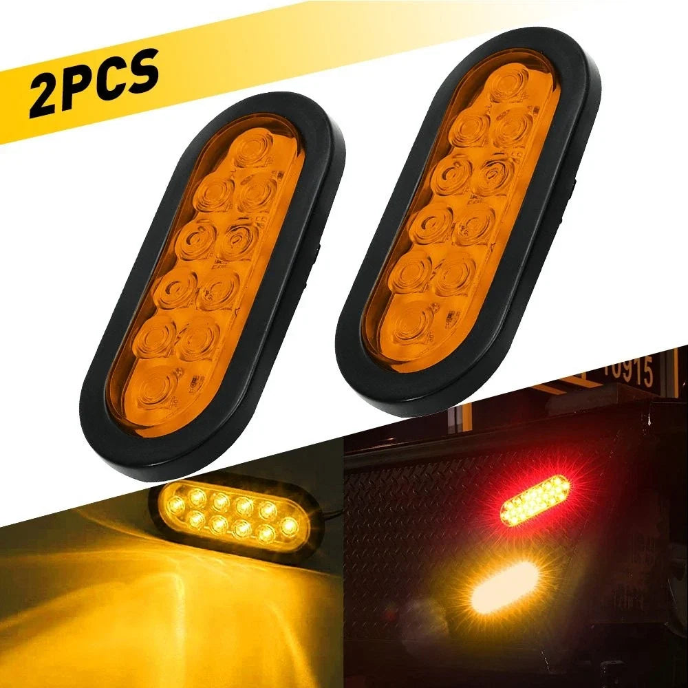 2X LED Amber Trailer Lights for Universal Applications (10 LED)