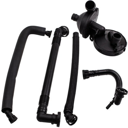 5pcs Kit: PCV Crankcase Vent Valve + Breather Hose for BMW E38 E46 E53 E60 E83