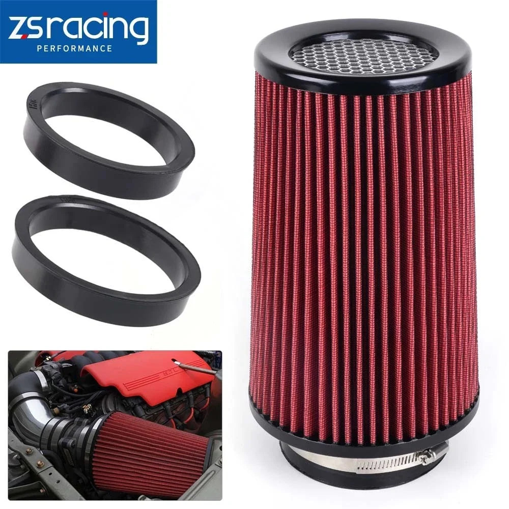 3" 3.5" 4" RED Cold Air Intake Filter for Most Models