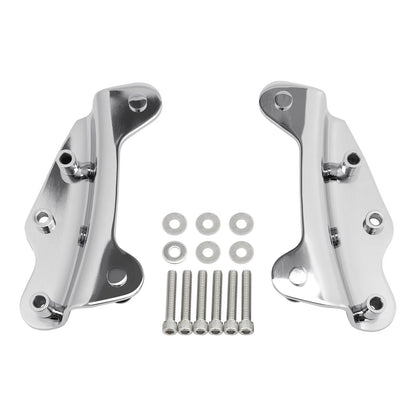 4 Point Docking Hardware Kit for Harley Road Street Glide (2009–2013) Chrome
