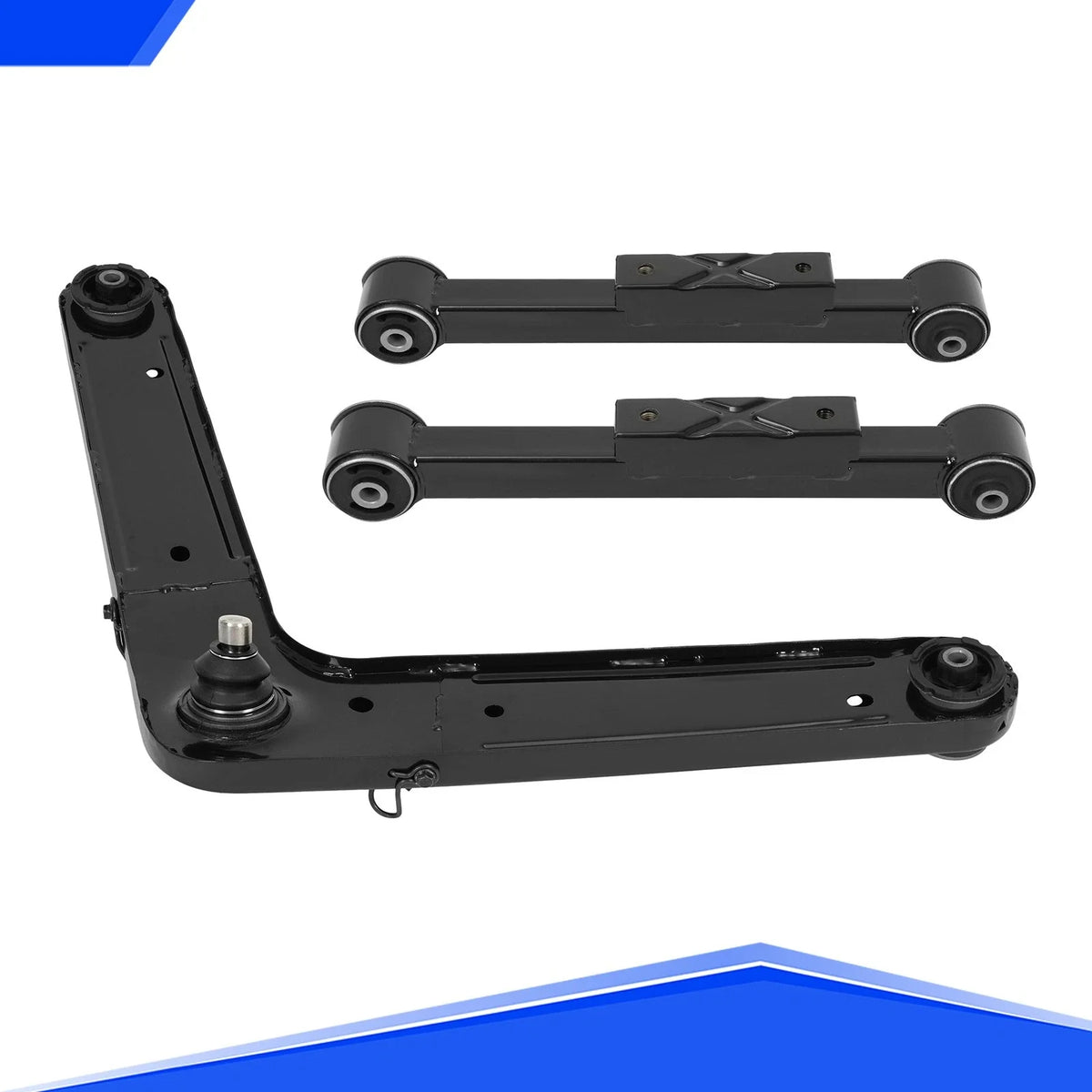 Rear Control Arm Kit - 3Pcs Upper Lower for Jeep Liberty 2004–2007