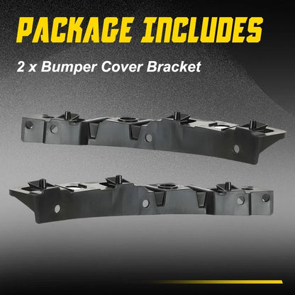 2X Black Mount Bracket for Front Bumper - Mazda CX-5 2017-2021