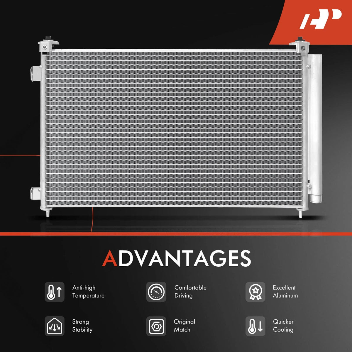 A/C Condenser for Nissan Sentra (2007-2012) with Receiver Drier