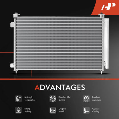 A/C Condenser for Nissan Sentra (2007-2012) with Receiver Drier