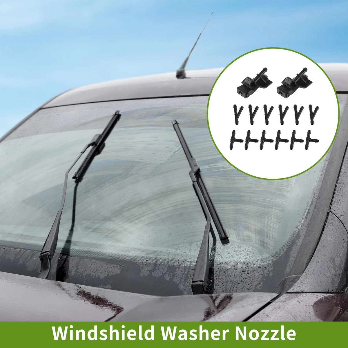 Windshield Washer Nozzle w/ Hose Connector for Toyota (No. 8538112300)