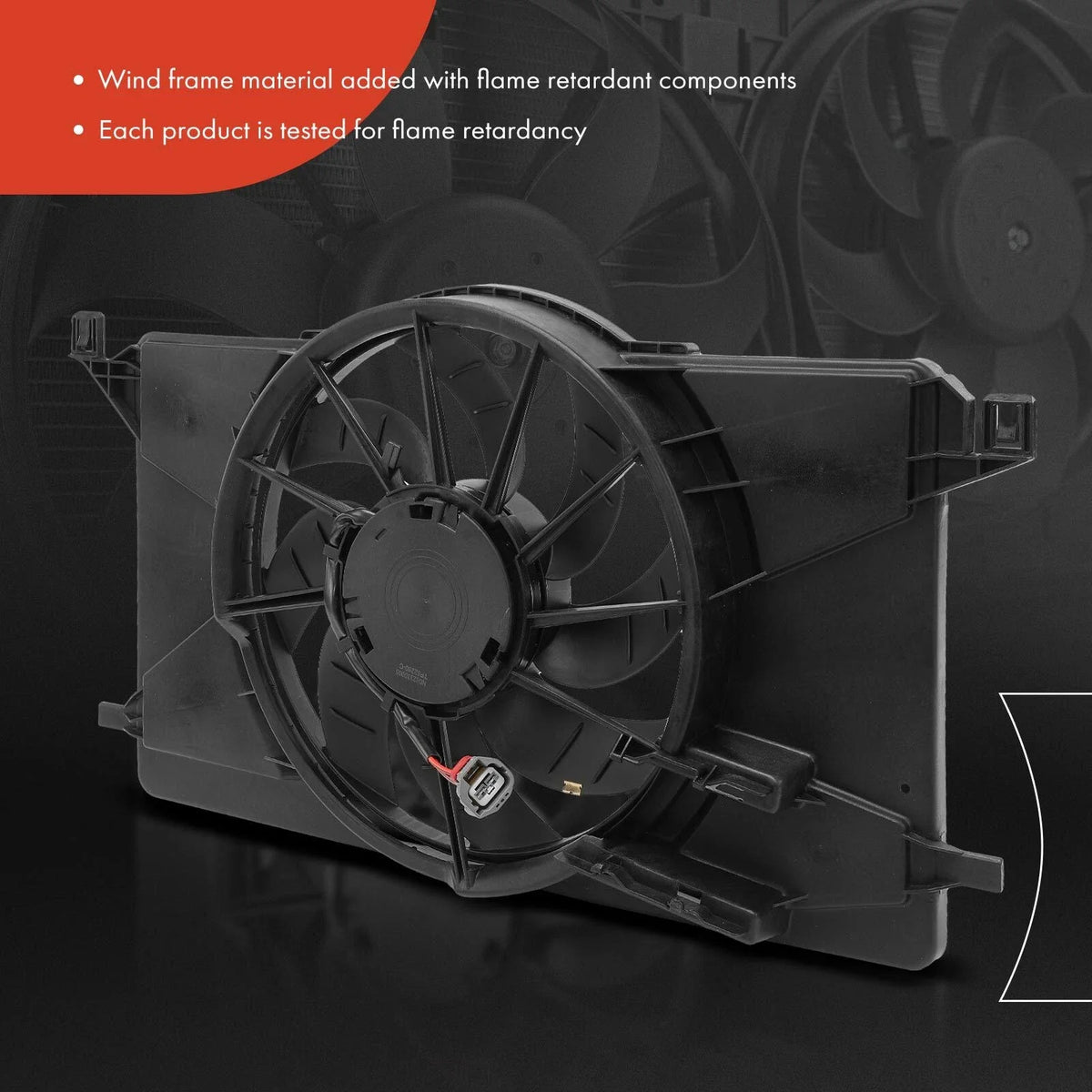 Cooling Fan Assembly & Shroud for 2012-2018 Ford Focus