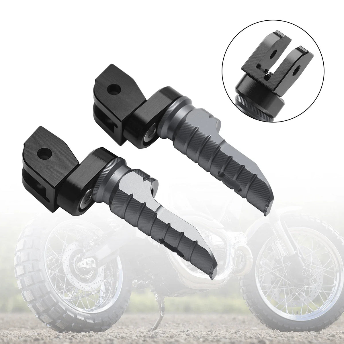 Front Footrests Foot Pegs for Ducati Multistrada 1200/1200S/1200 Enduro (2010–2019)