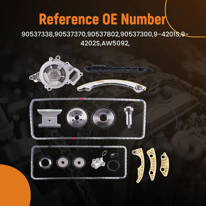15pcs Engine Timing Chain Set for Saturn Sky Ion 2.4L (2006–2009) 9-4201S
