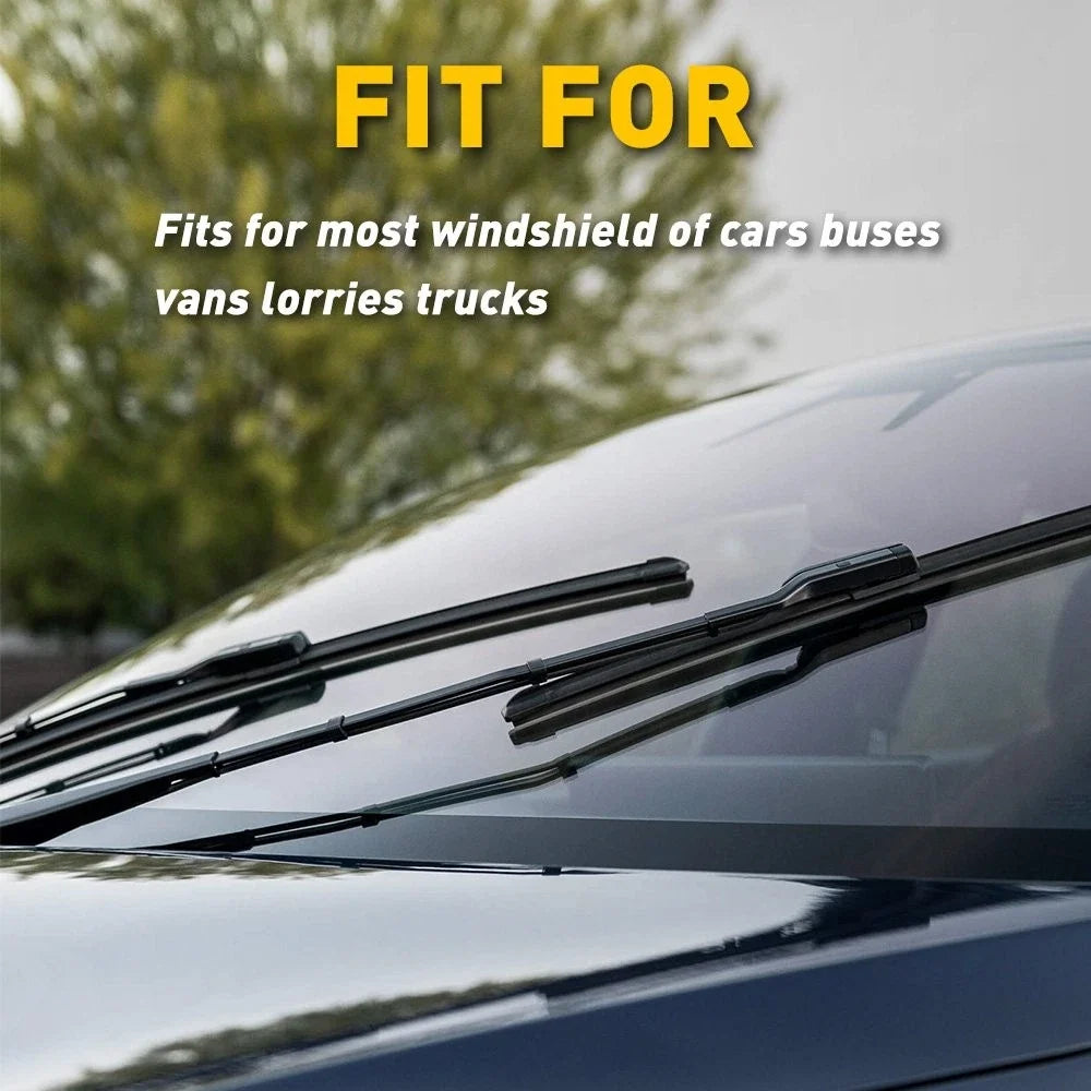 Frameless Wiper Blade Refills 28in - Set of 4 Rubber