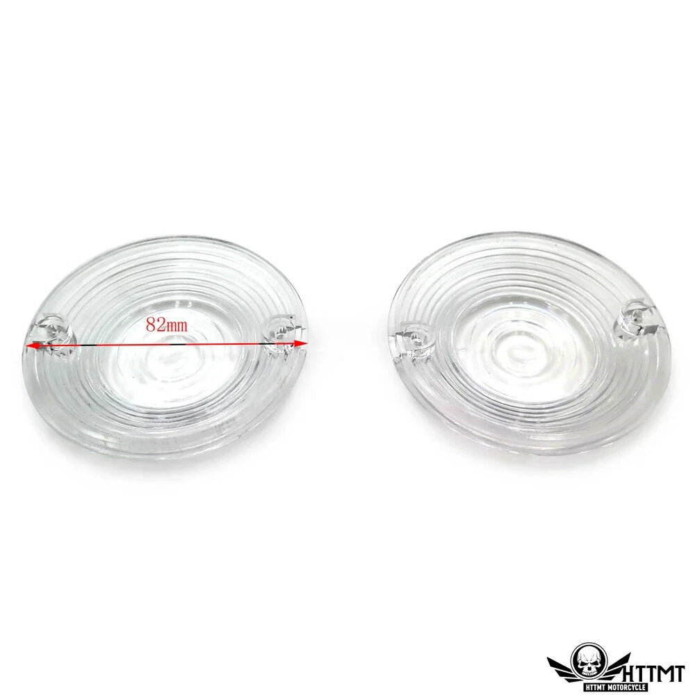 Clear Flat Turn Signal Lens Covers for Road King/Road Glide 1986-2012