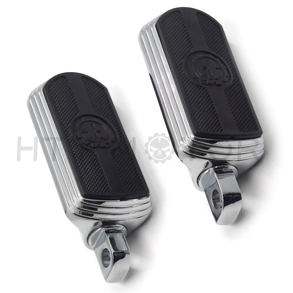 Chrome Finish Skull Foot Peg for Harley (1984-2017)