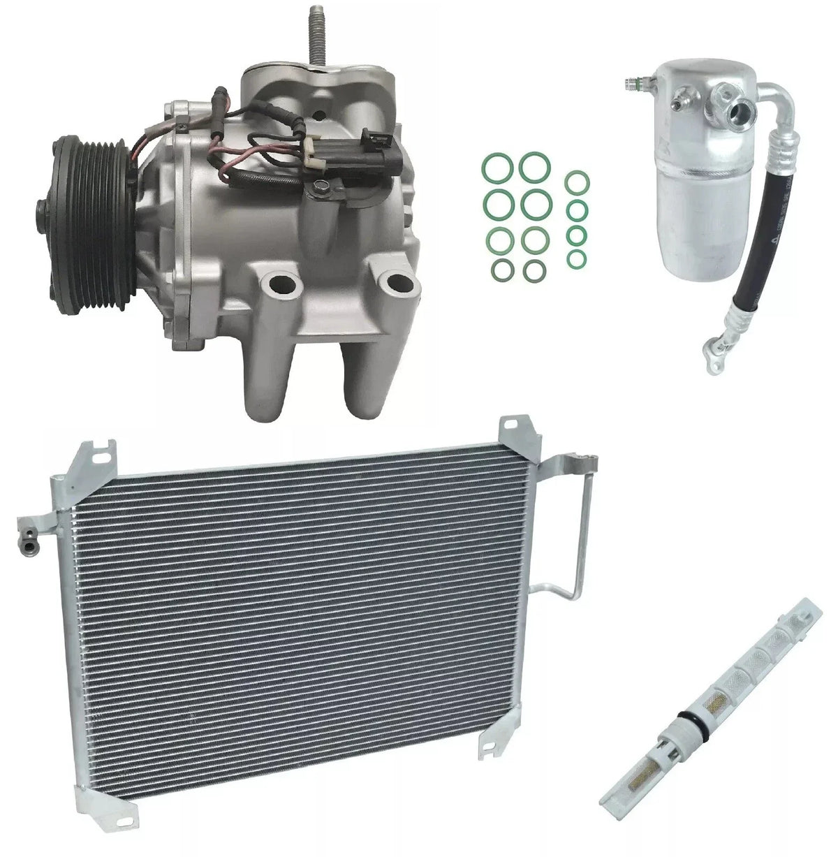 A/C Compressor Kit With Condenser Fits GMC Envoy 4.2L (2004–2006)