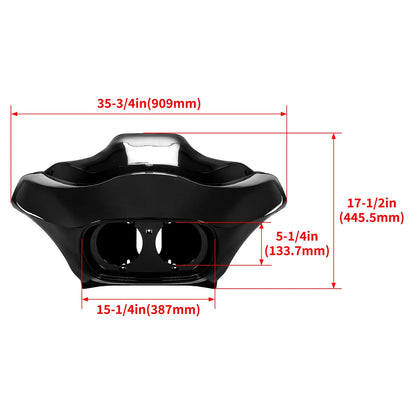 Inner & Outer Fairing for Harley Road Glide (1998–2013) - Vivid Black