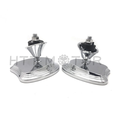 Chrome Rearview Fairing Mount Mirrors for Touring Harley FLHX FLHT 2014-2023