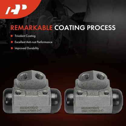 Drum Brake Wheel Cylinder Set (2X) for Ford Focus 2000-2011