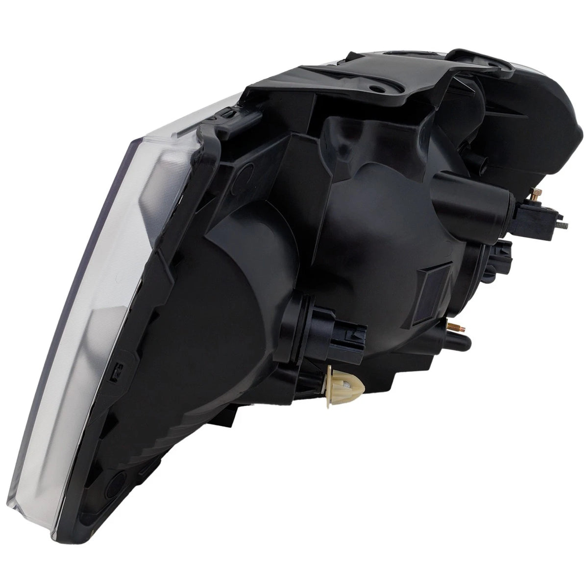 Headlight for Dodge Durango (2007–2009) Right Chrome Housing, Bulb Included