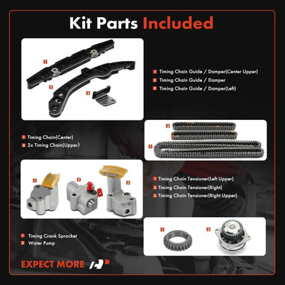 Timing Belt & Water Pump Kit for Murano (2013-2014) Maxima (2009-2014)