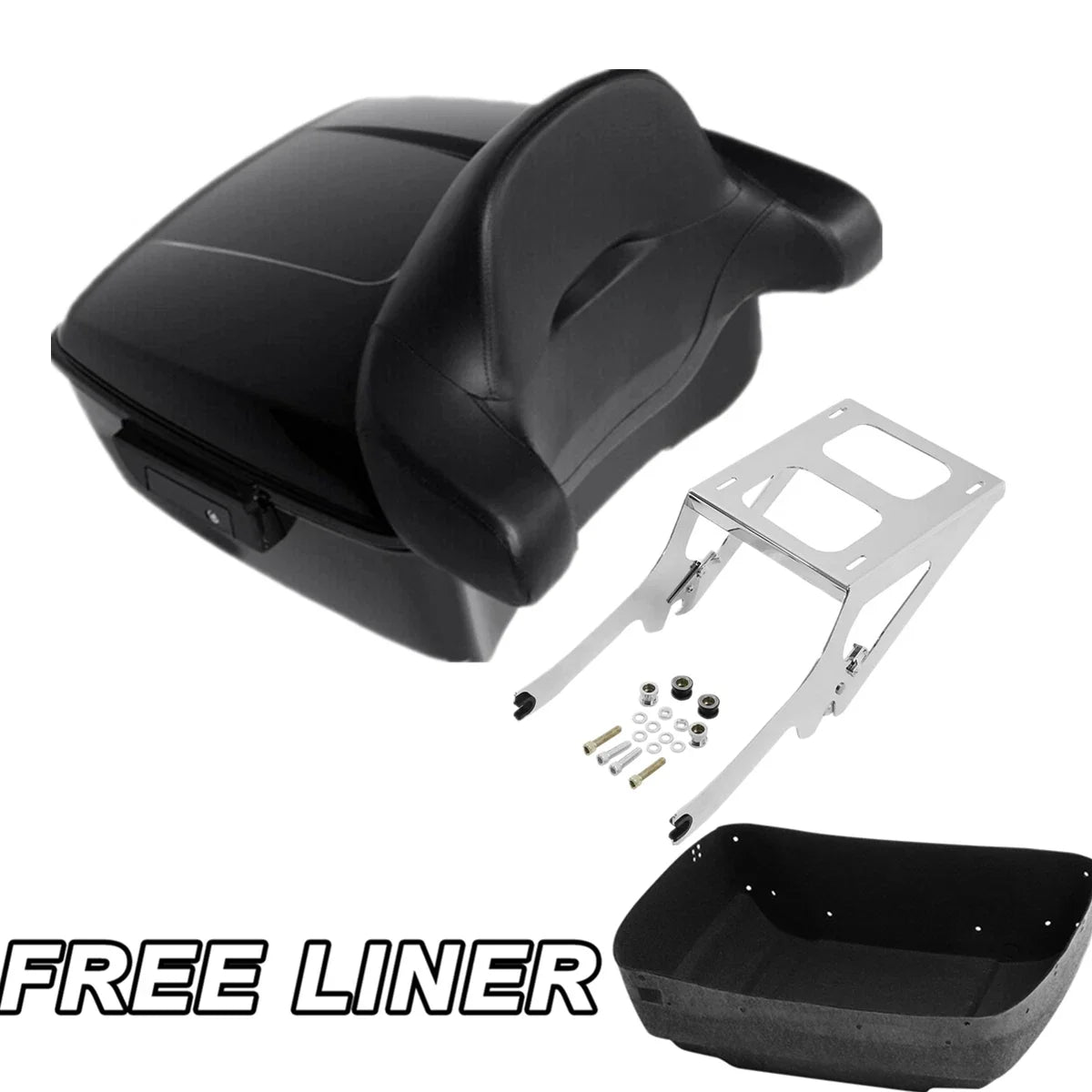 Trunk Mount Rack with Backrest Pad for Harley Heritage Classic 2018-2020