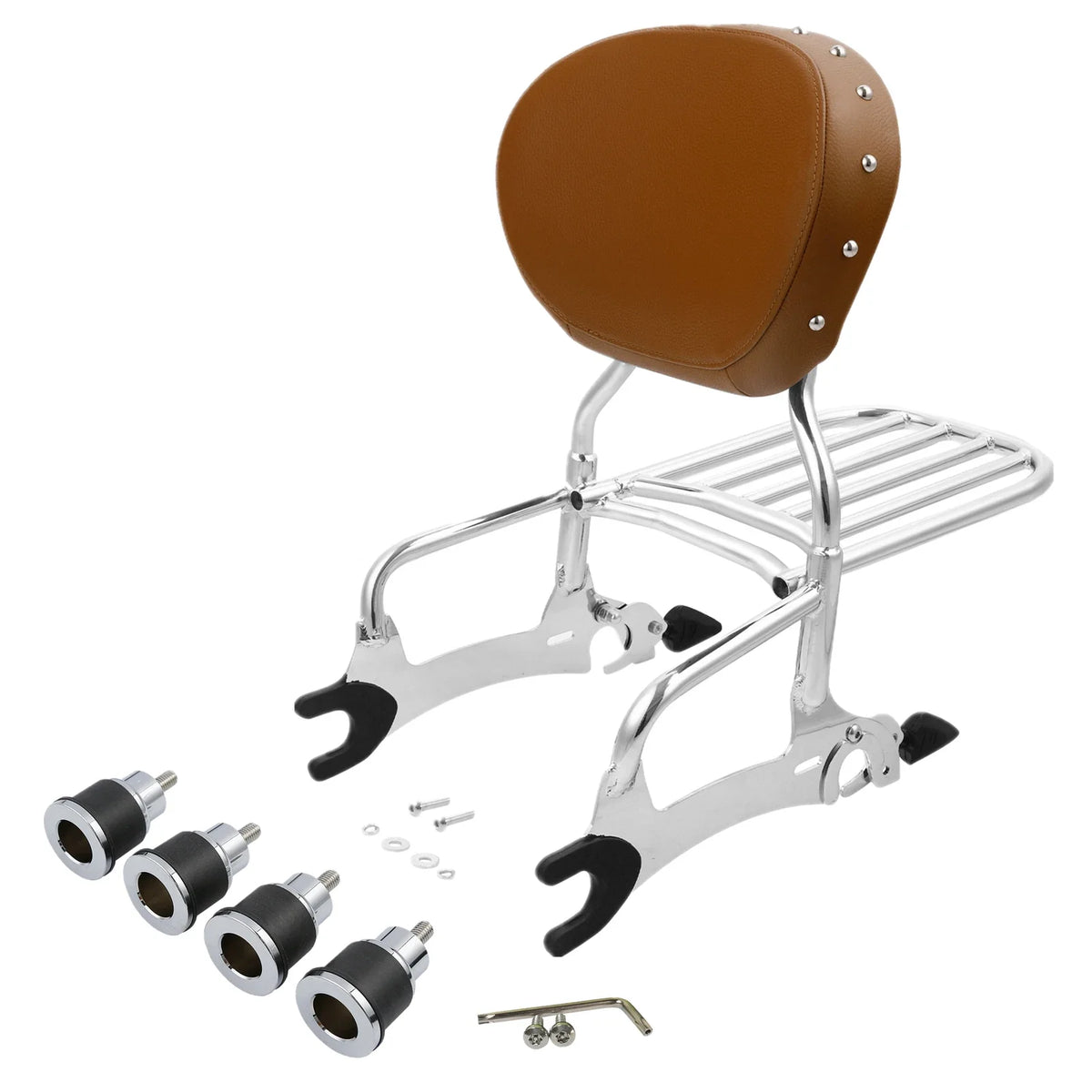 Luggage Rack & Backrest Sissy Bar Kit for Indian Chieftain 2014-2023