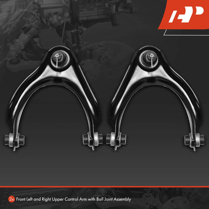 2X Upper Control Arms with Ball Joints for Honda Prelude 1997-2001