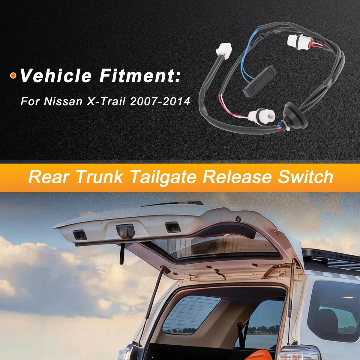 Tailgate Trunk Release Switch for Nissan X-Trail (2007–2014) No. 25380JG00A