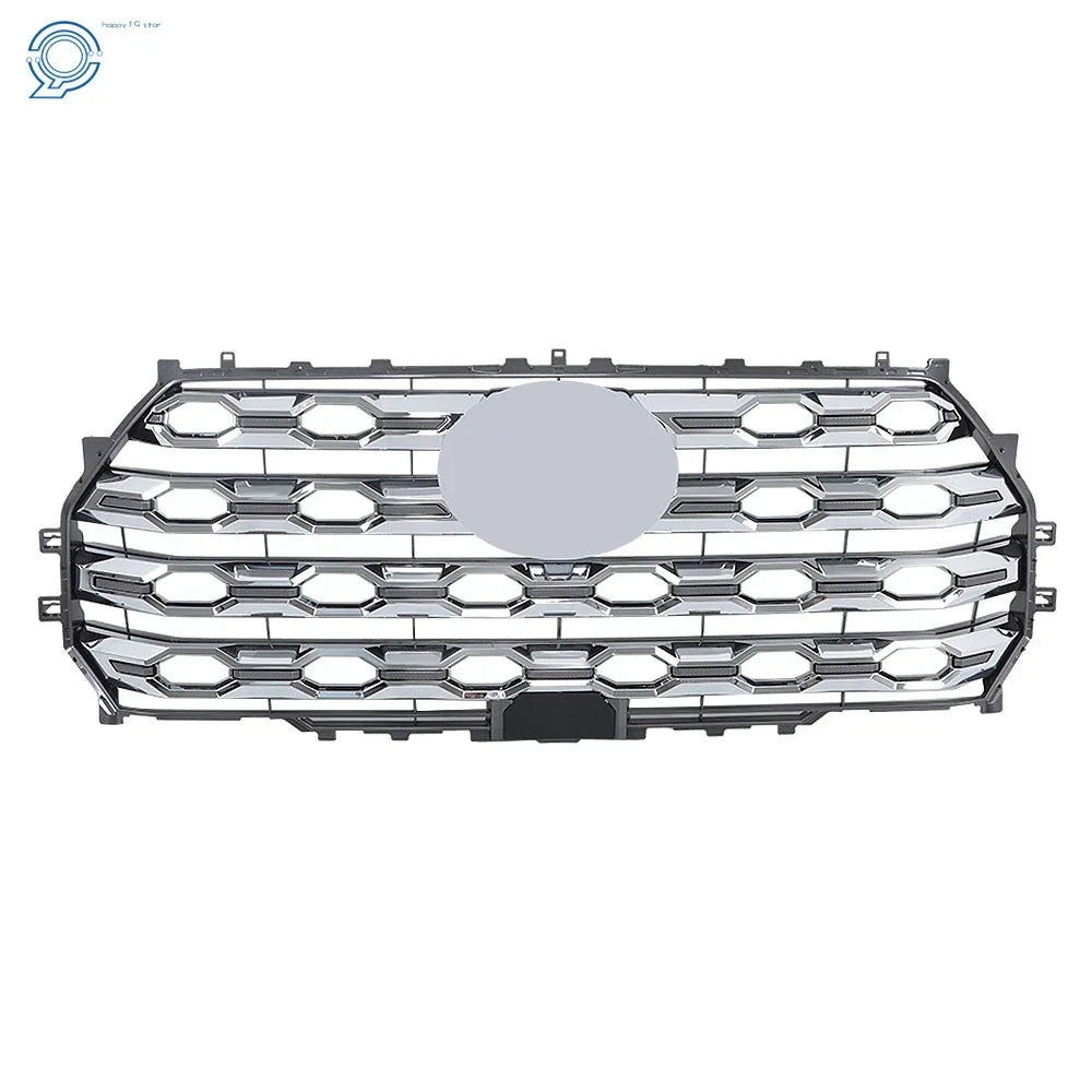 Chrome Front Upper Mesh Grille for Toyota Tundra (2022–2023) W/Camera Hole