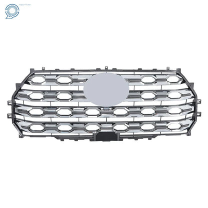 Chrome Front Upper Mesh Grille for Toyota Tundra (2022–2023) W/Camera Hole