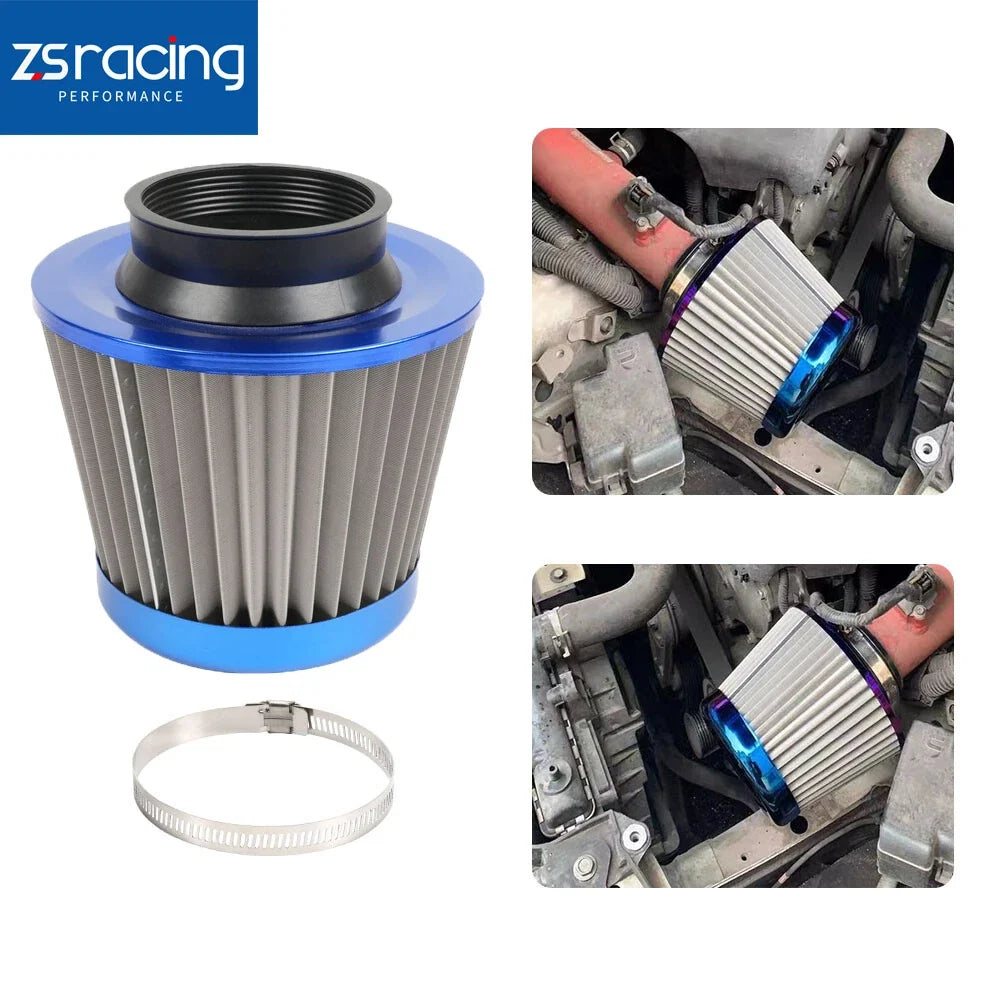 Reusable 3" 76mm Air Filter for Cold Air Intake (Universal Fit)