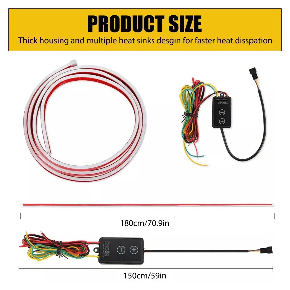 LED Hood Light Strip for - Switchback Dynamic Amber DRL