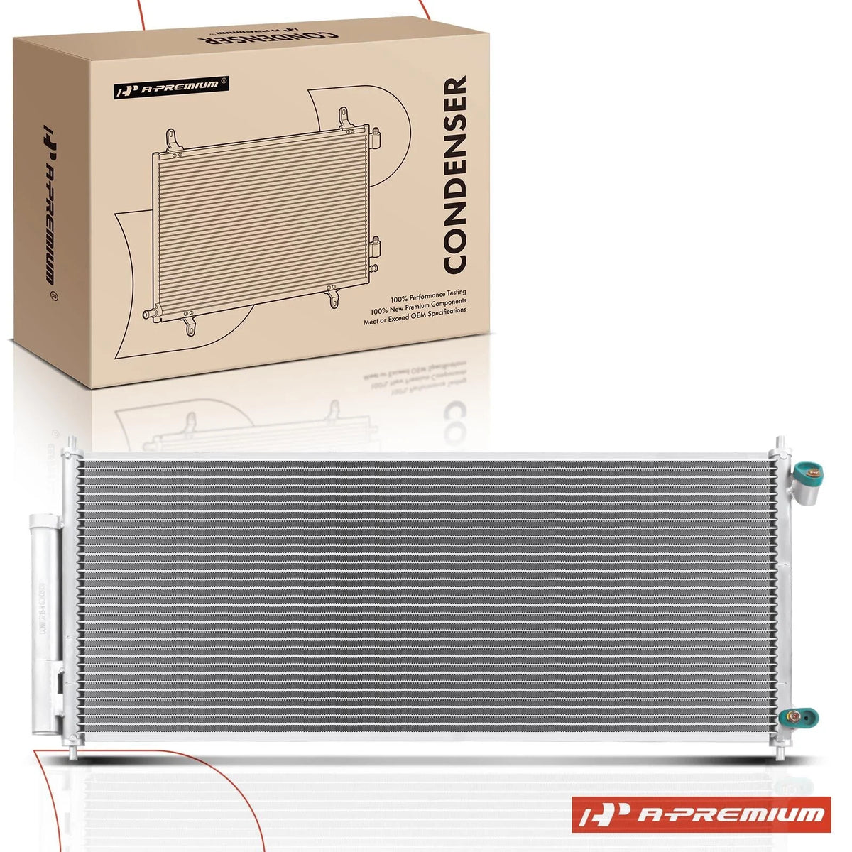 A/C Condenser with Receiver Drier for Honda Fit (2007–2008)