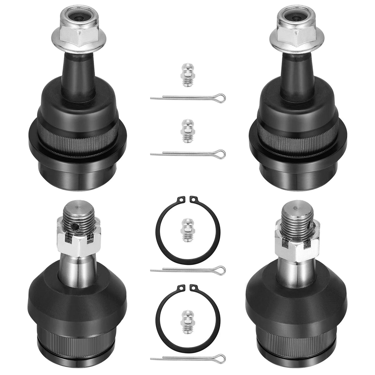 4X Ball Joint Kit for Jeep Grand Cherokee Wrangler (2007–2017)