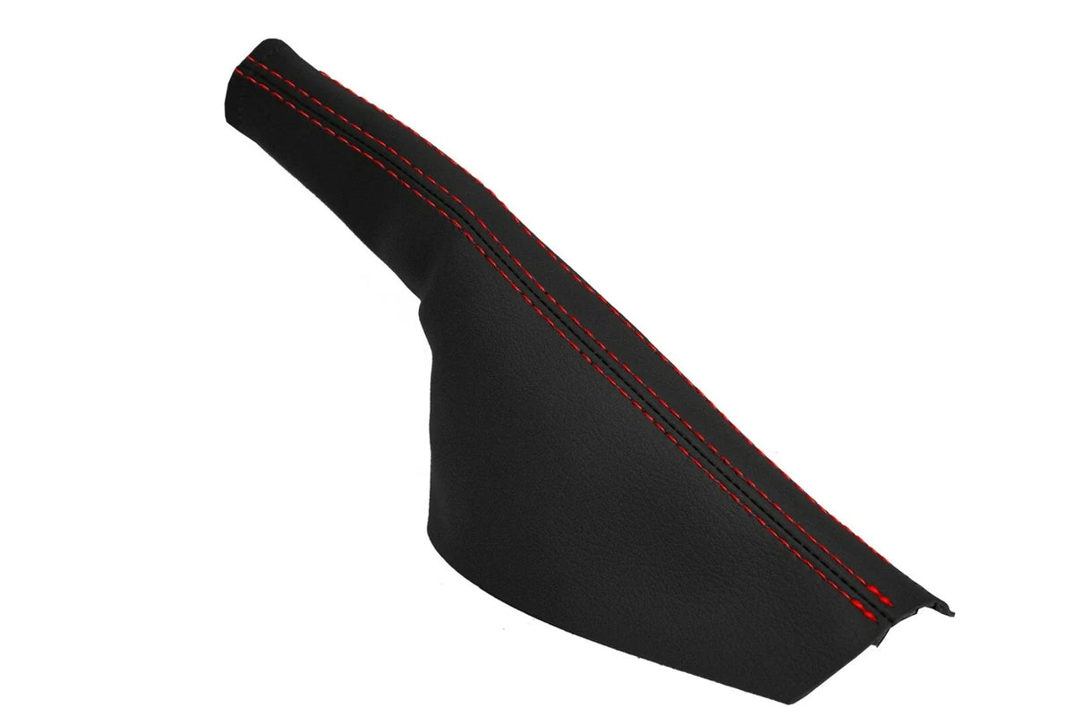 E Brake Boot Cover for Audi TT (1998–2006) Red Stitch Leather