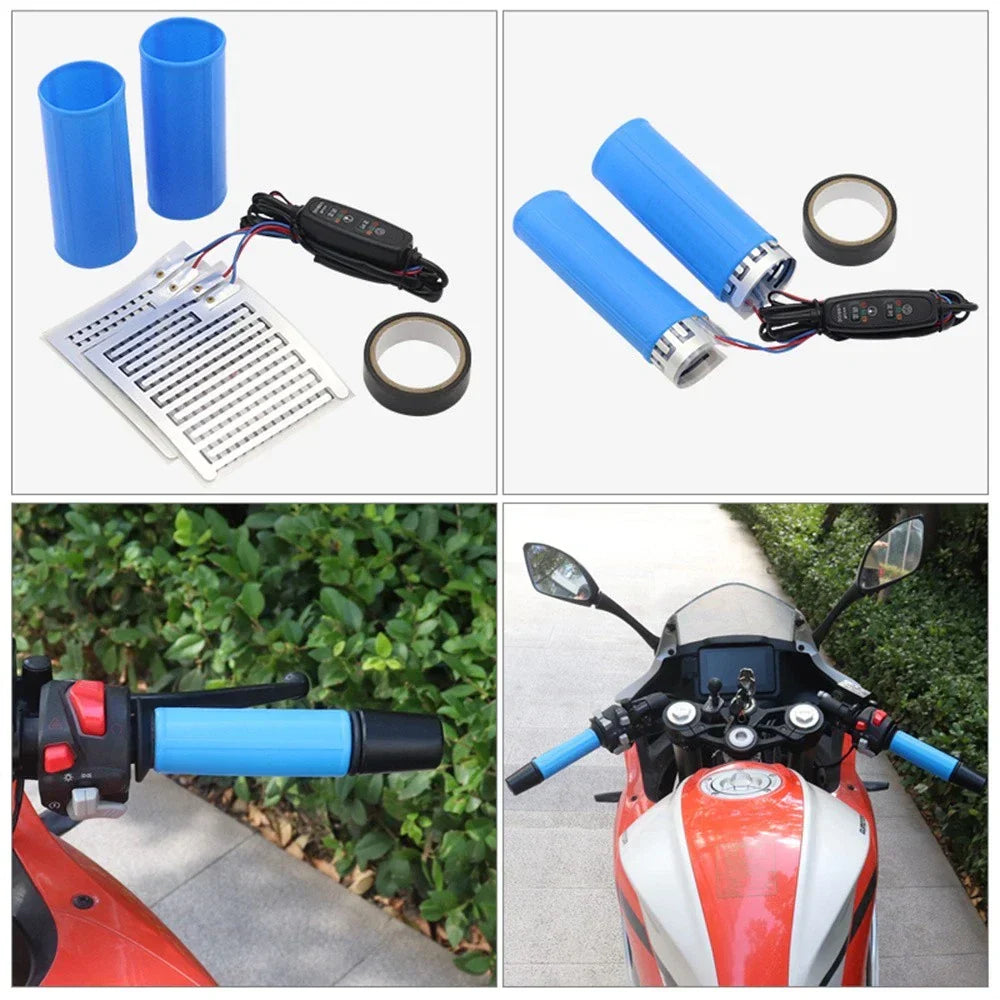Heating Hand Grip Cover 12V for Car - Silicone with Temp Control