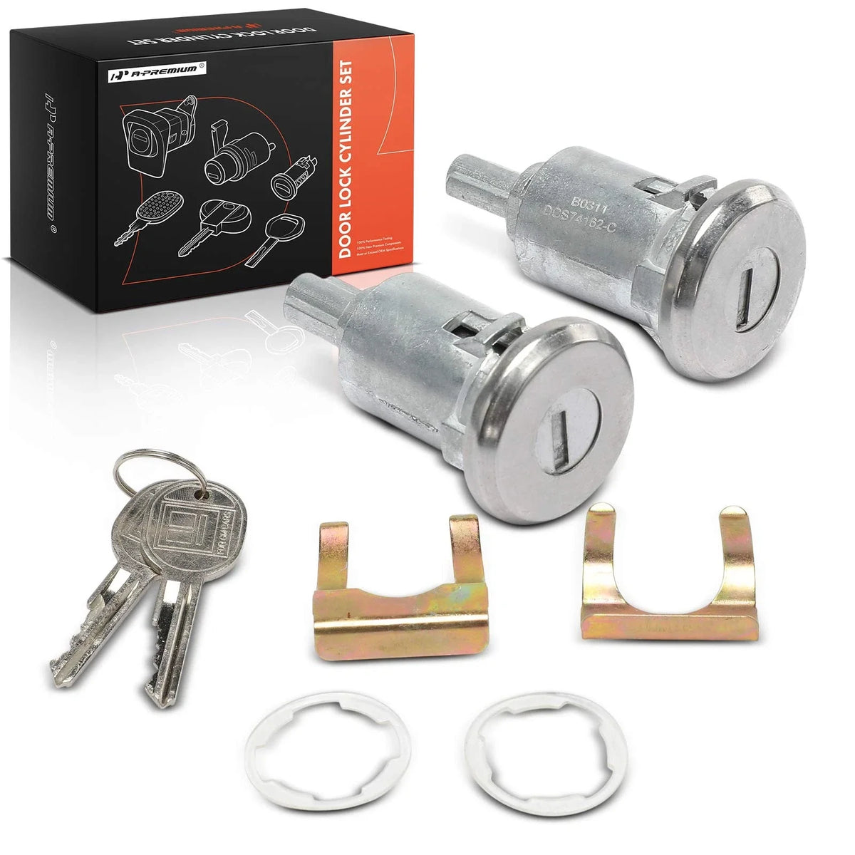 Door Lock Cylinder Set with 2 Keys for Buick Electra Riviera (1967–1984)
