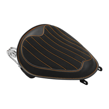 Solo Seat - Black and Orange for Harley Dyna Street Bob FXDB 2007-2017