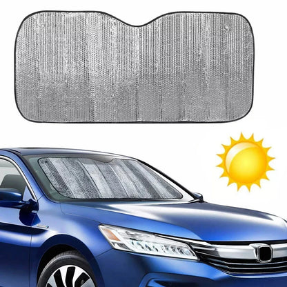 Car Windshield Foldable UV Block Sun Shade - Fits Most Vehicles