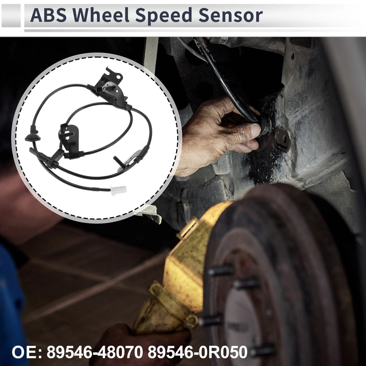Rear Left ABS Wheel Speed Sensor No. 89546-48070 for Toyota RAV4 (2014–2018)