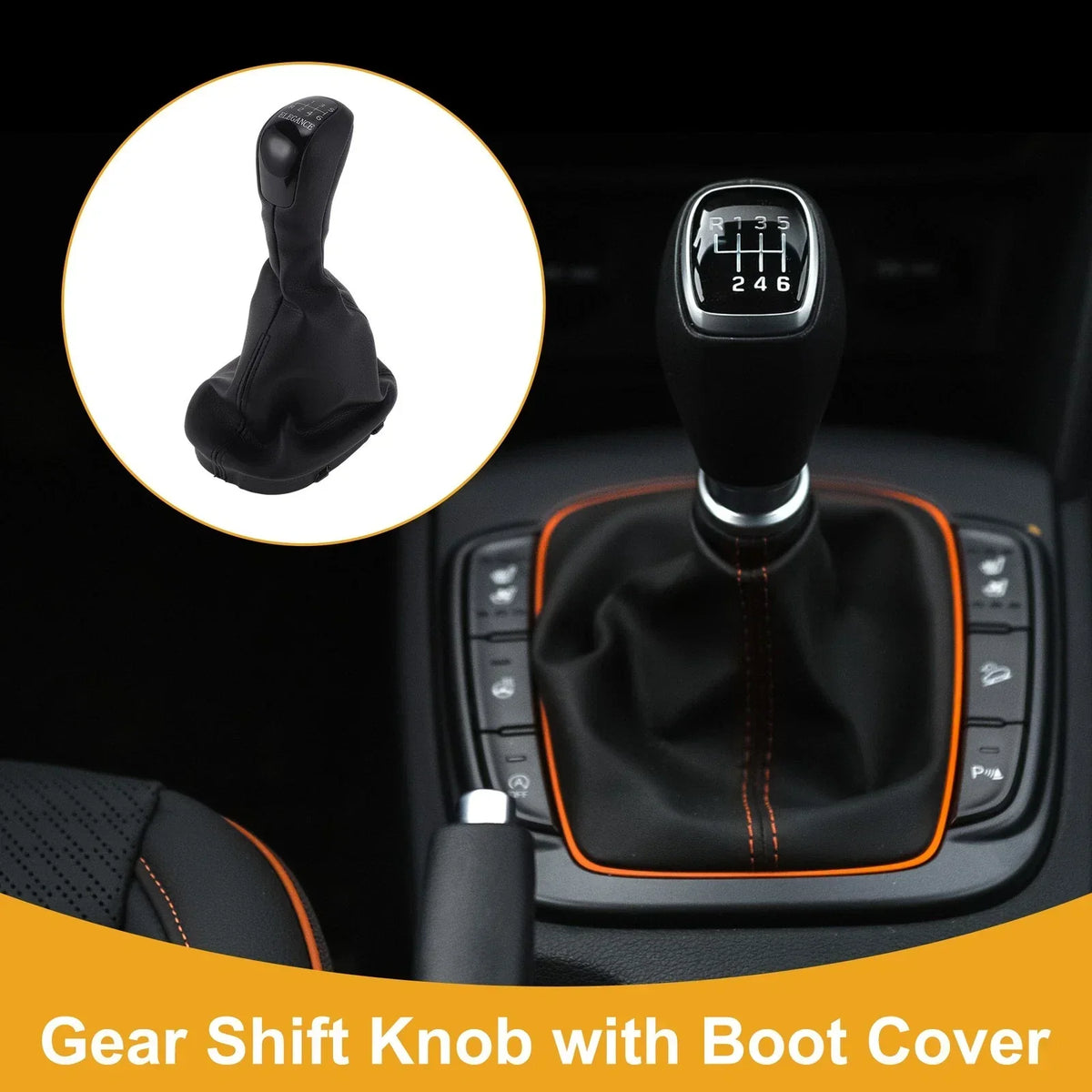6 Speed Shift Knob with Cover for Mercedes-Benz C-Class (2001-2007)