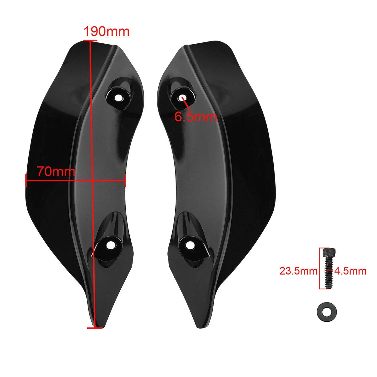 Windshield Side Wing Deflector Fairing for Harley Road Glide Touring 2015-2021