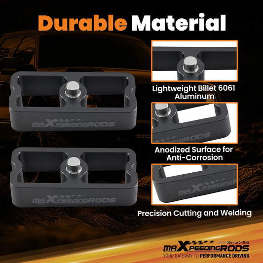 1" Lowering Block for GMC S15 Sonoma (1983–2003) 6061 Aluminum 2° Taper