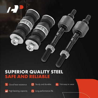 8-Piece Sway Bar Link and Tie Rod End Kit for Honda Civic CRX 88-91