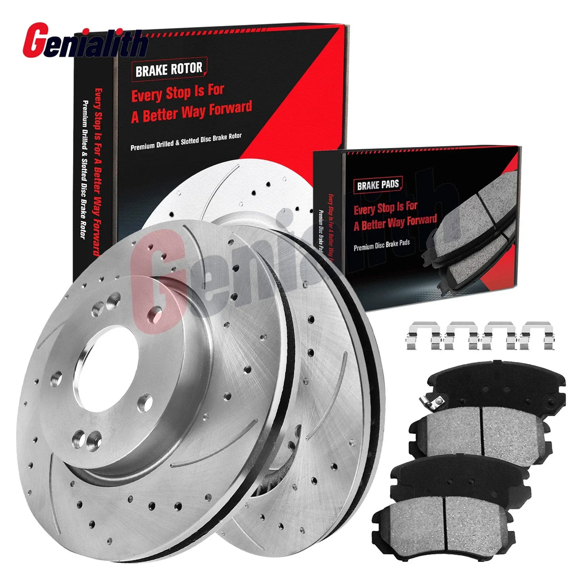 Front Brake Pads and Disc Rotors Set for Hyundai Elantra (2007-2010)