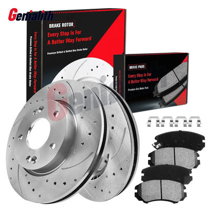 Front Brake Pads and Disc Rotors Set for Hyundai Elantra (2007-2010)