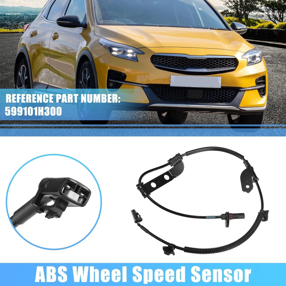 Rear Left ABS Wheel Speed Sensor for Kia Ceed (2006–2012) No. 599101H300